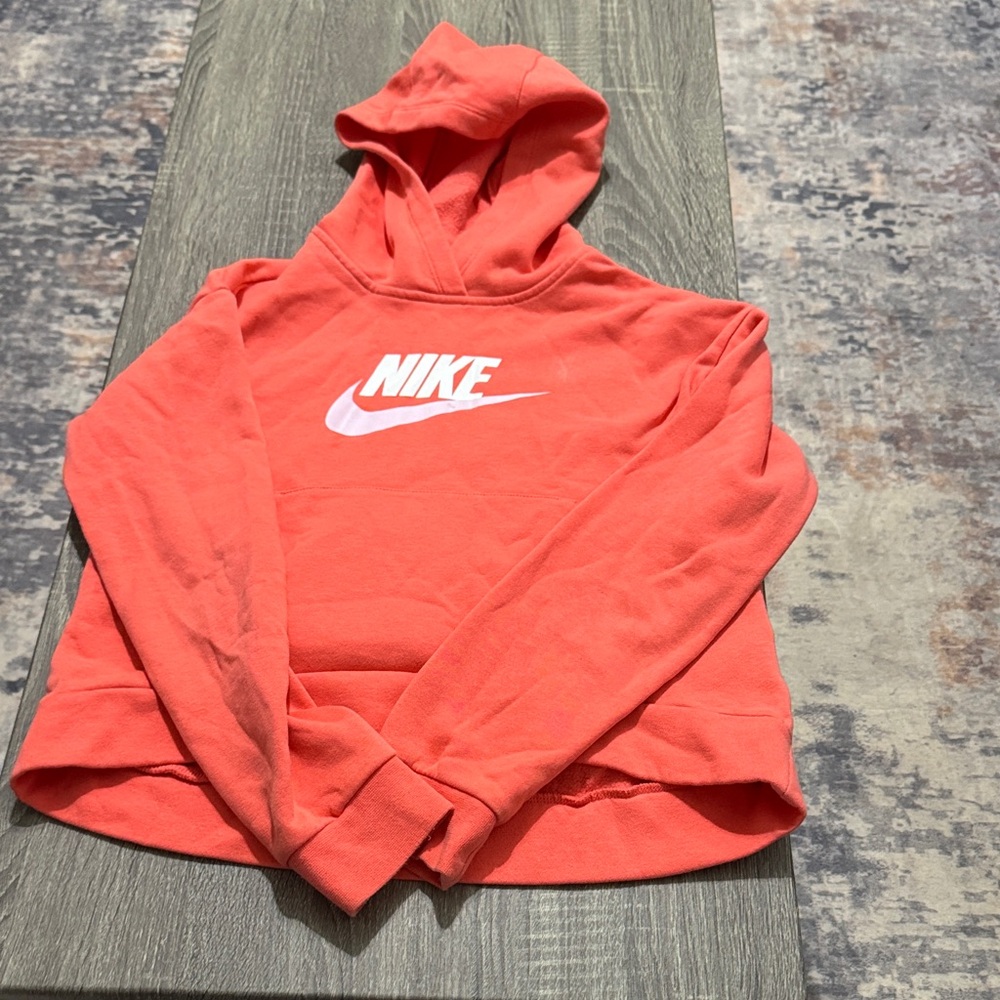 Girls Bright Coral Hoodie